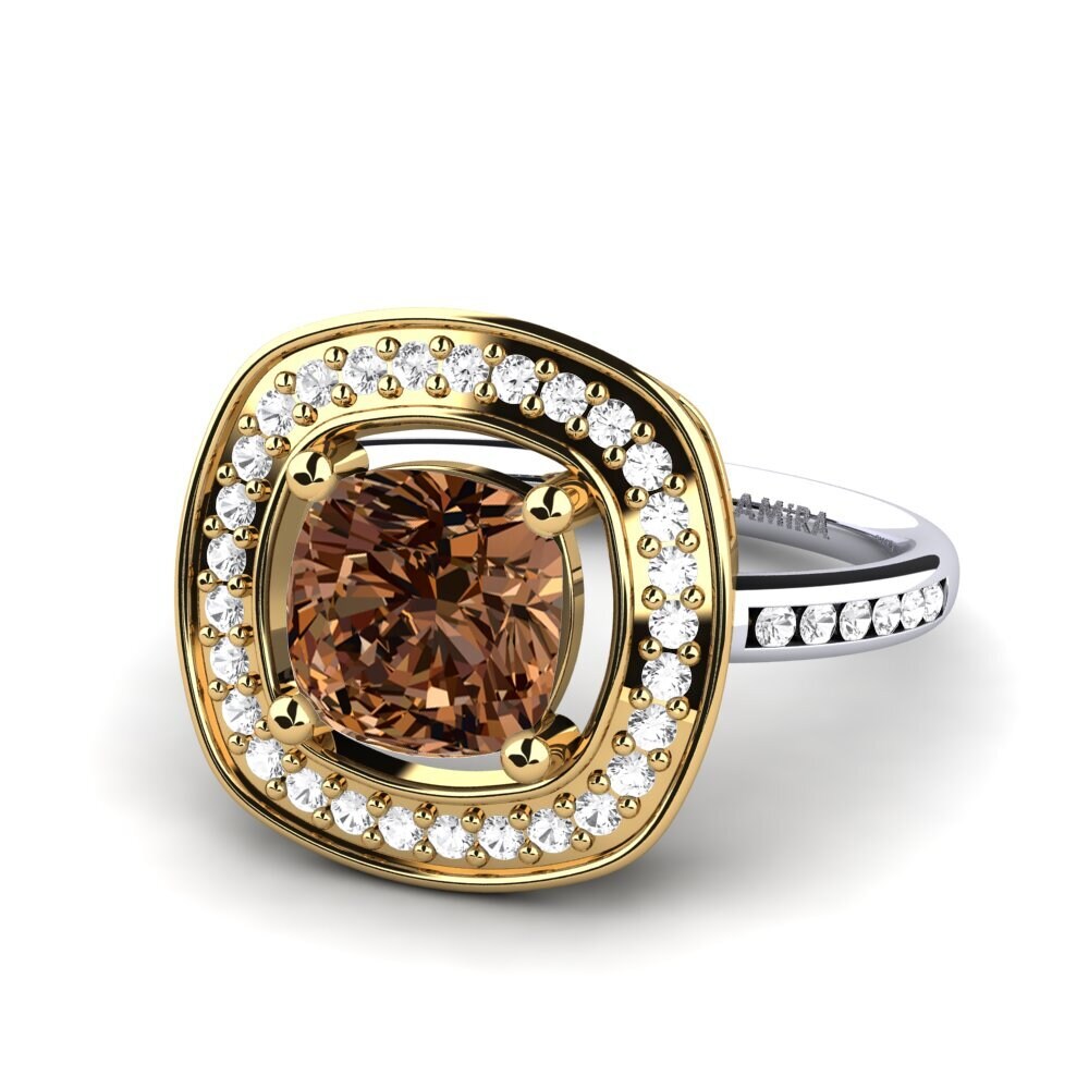 Brown Diamond Engagement Ring Pieretta