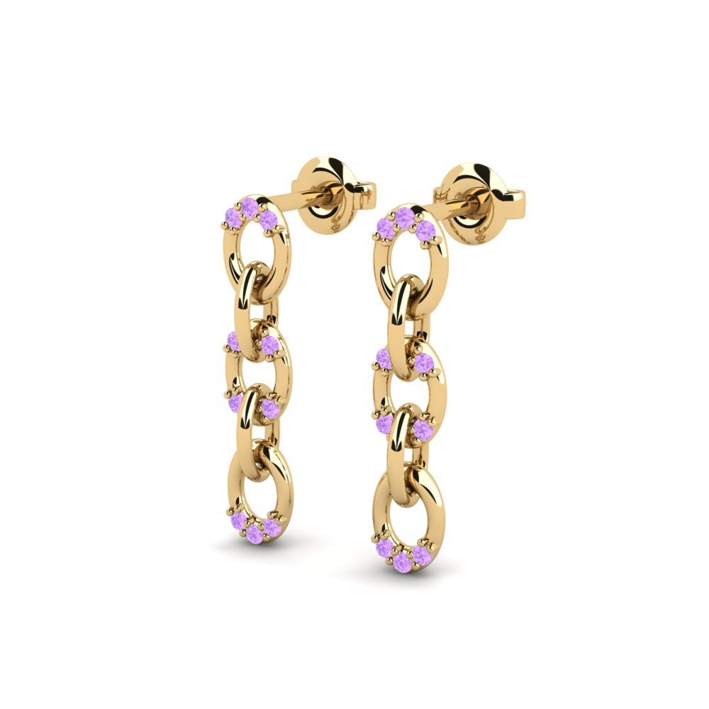 Amethyst Women's Earring Pindra