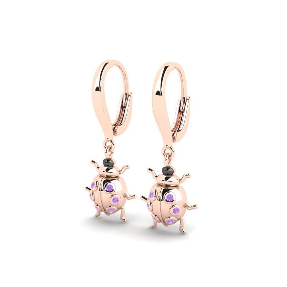 Améthyste Boucle d'oreille femme Pindus