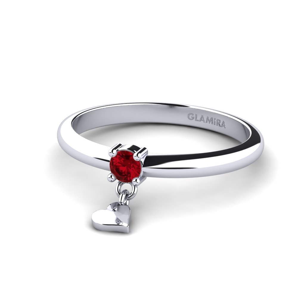 Zircone Rosso Anello Pintius