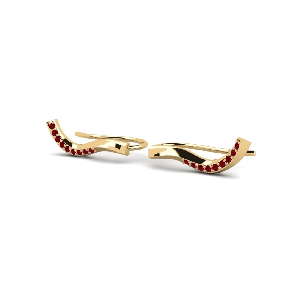 ruby-zirconia ต่างหู Piraso