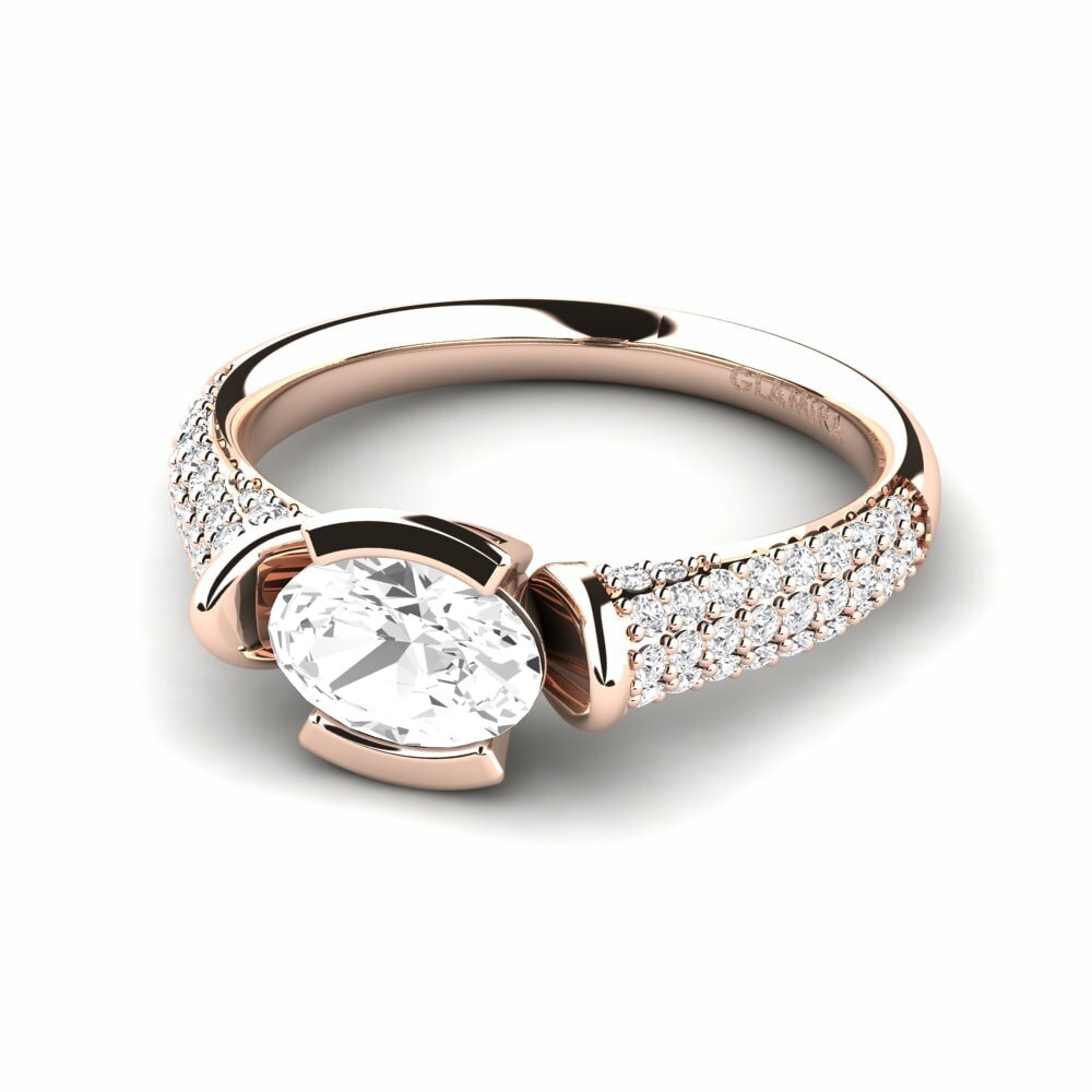 White sapphire Engagement Ring Pitha