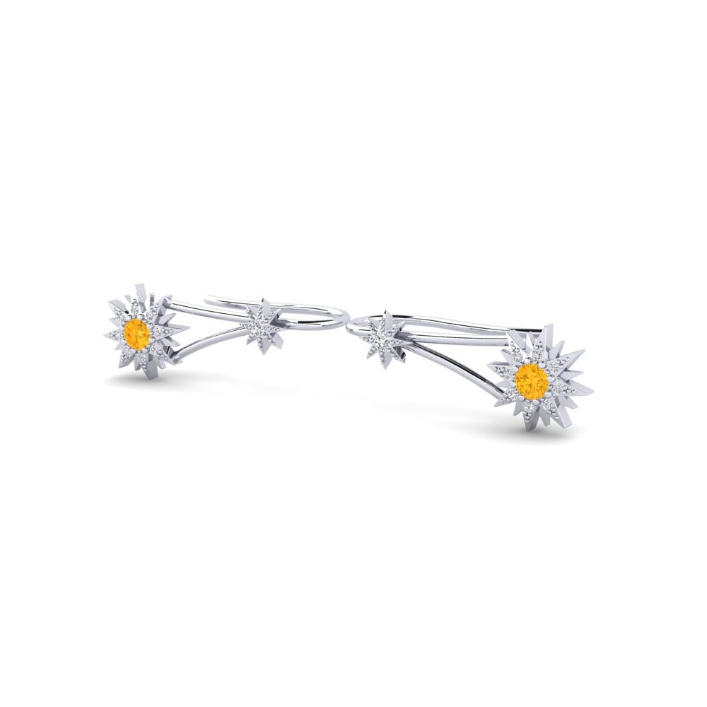 Citrine Women's Earring Piyastar