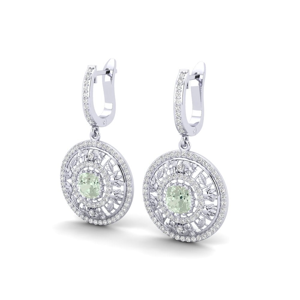 Green Amethyst Women's Earring Planche