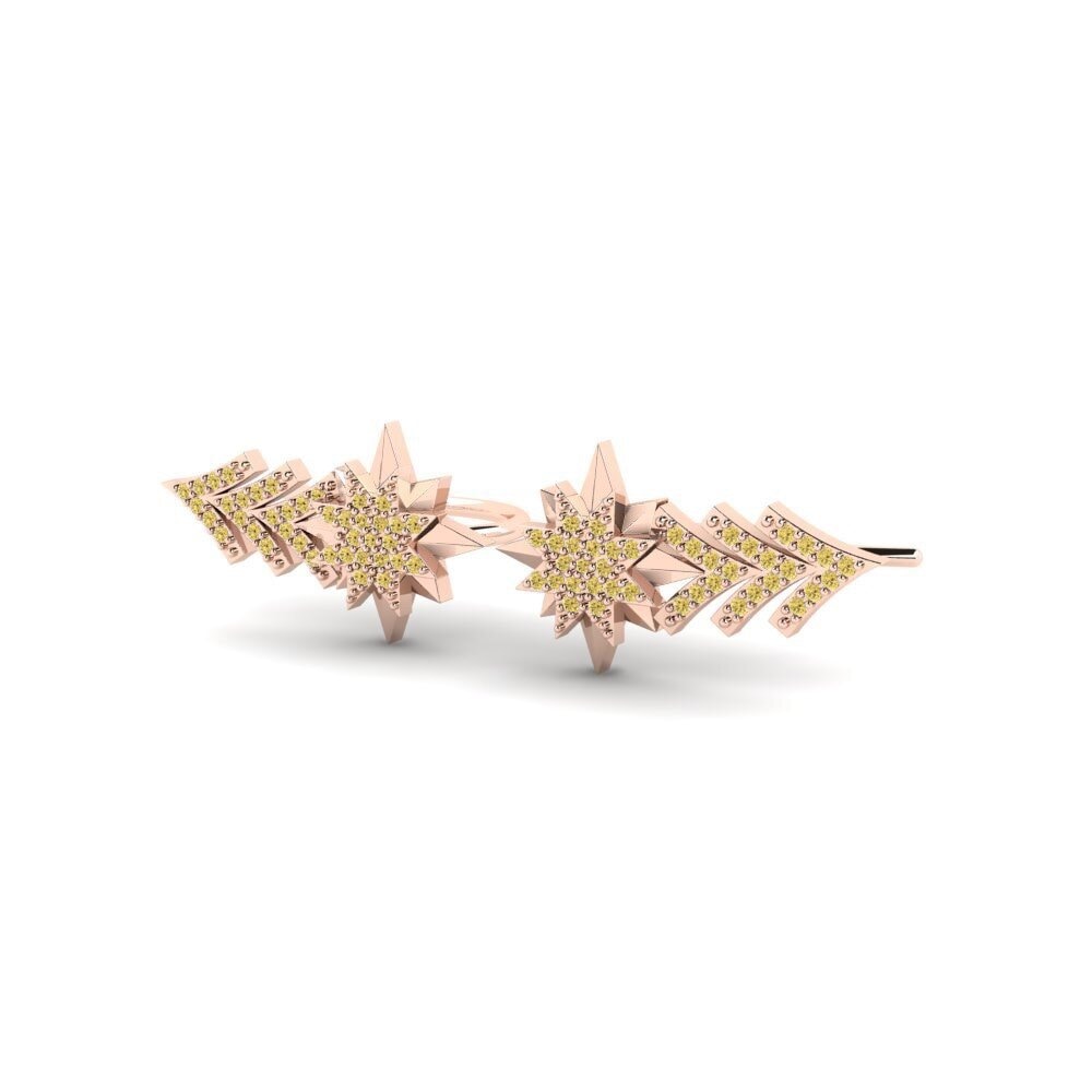 Yellow Diamond Women's Earring Planetary