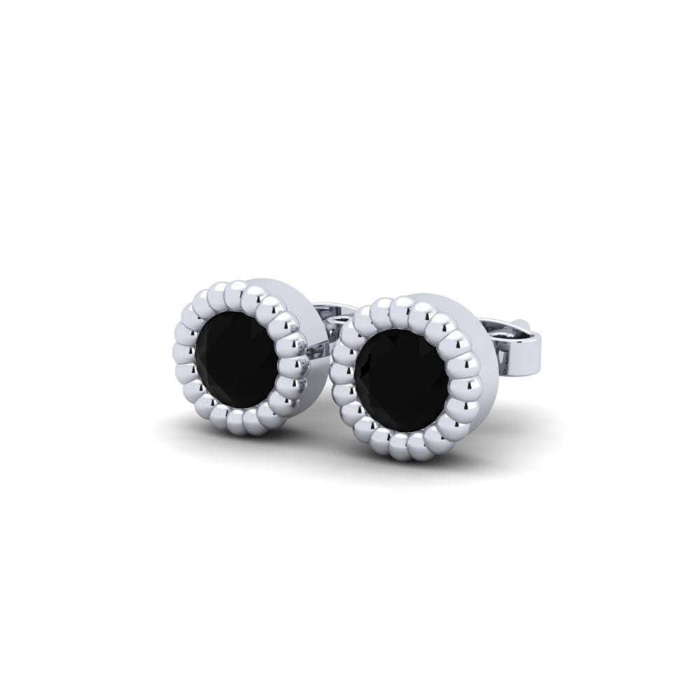 Black Sapphire Women's Earring Planta