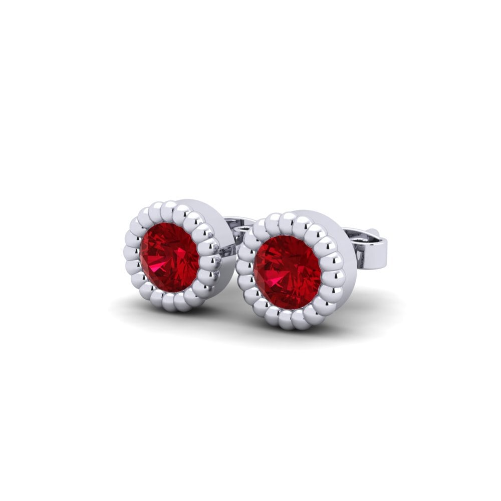 Red Zirconia Women's Earring Planta