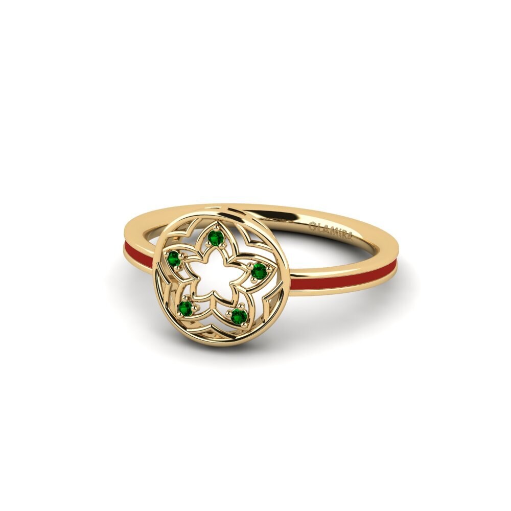 Grüner Zirkonia Ring Plantajo