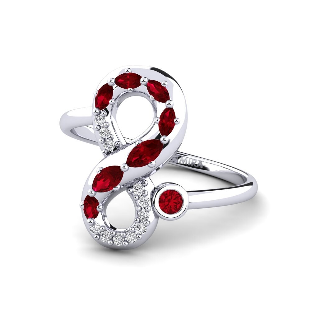 Circonita Roja Anillo Podend