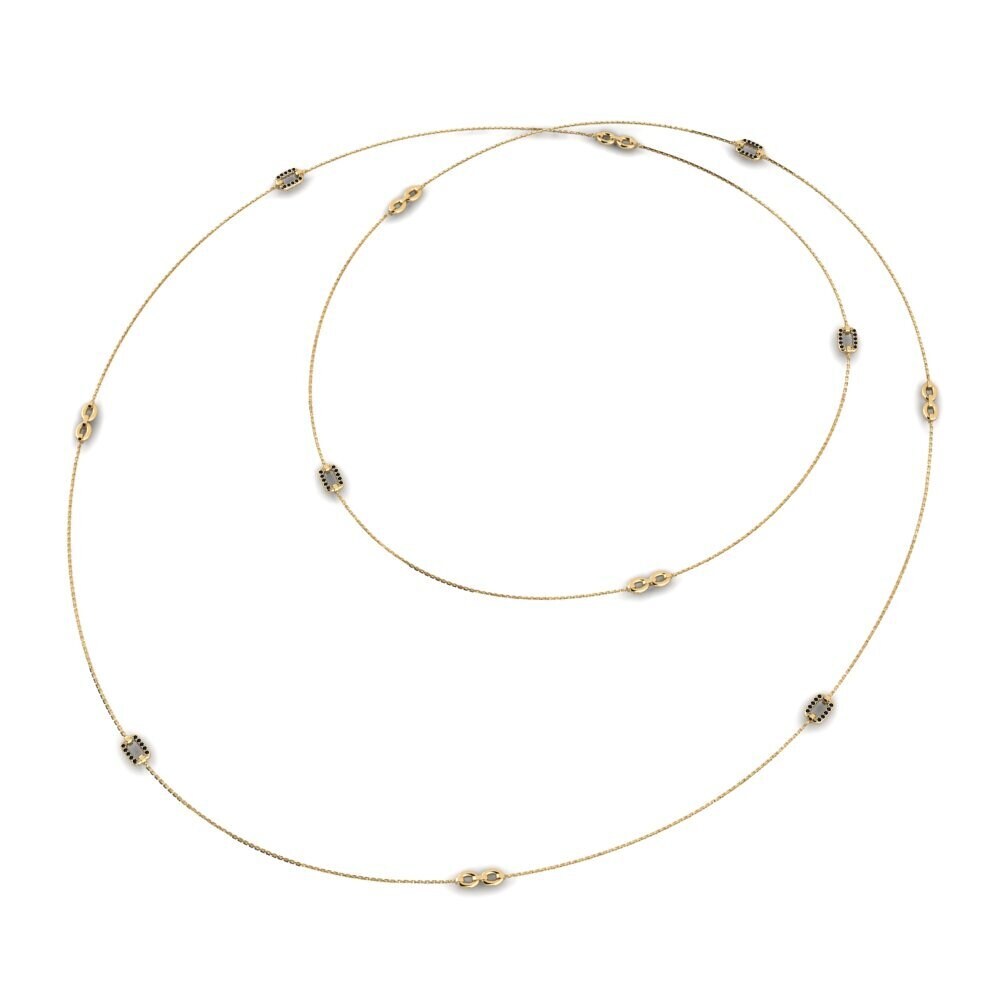 Black Onyx Women's Necklace Pogumno