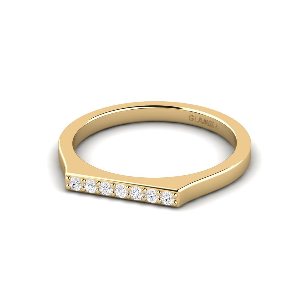 White sapphire Stackable Ring Poleyta