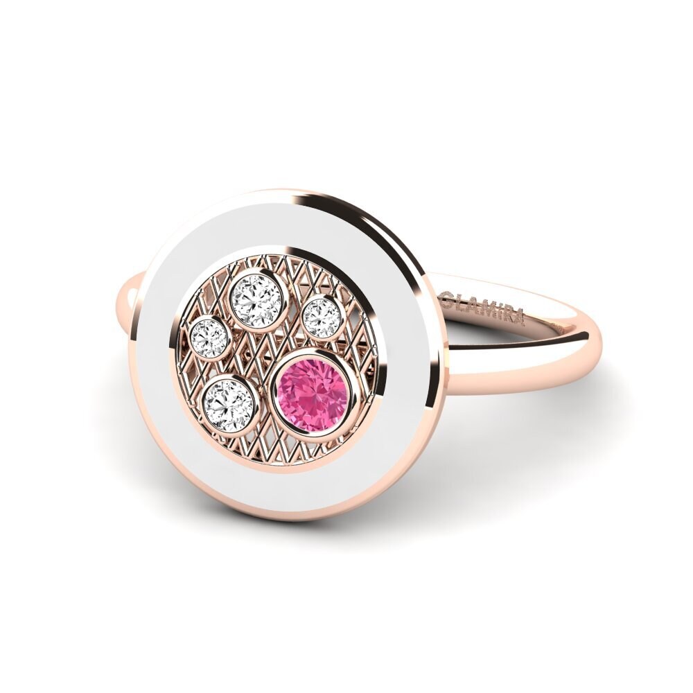 Rosa Turmalin Ring Poovey