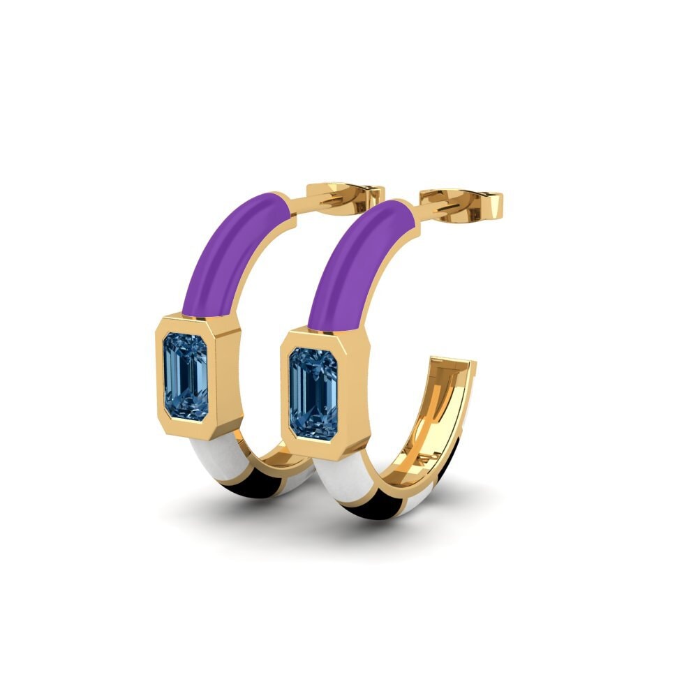 Diamante Azul Pendiente de mujer Portachiavi