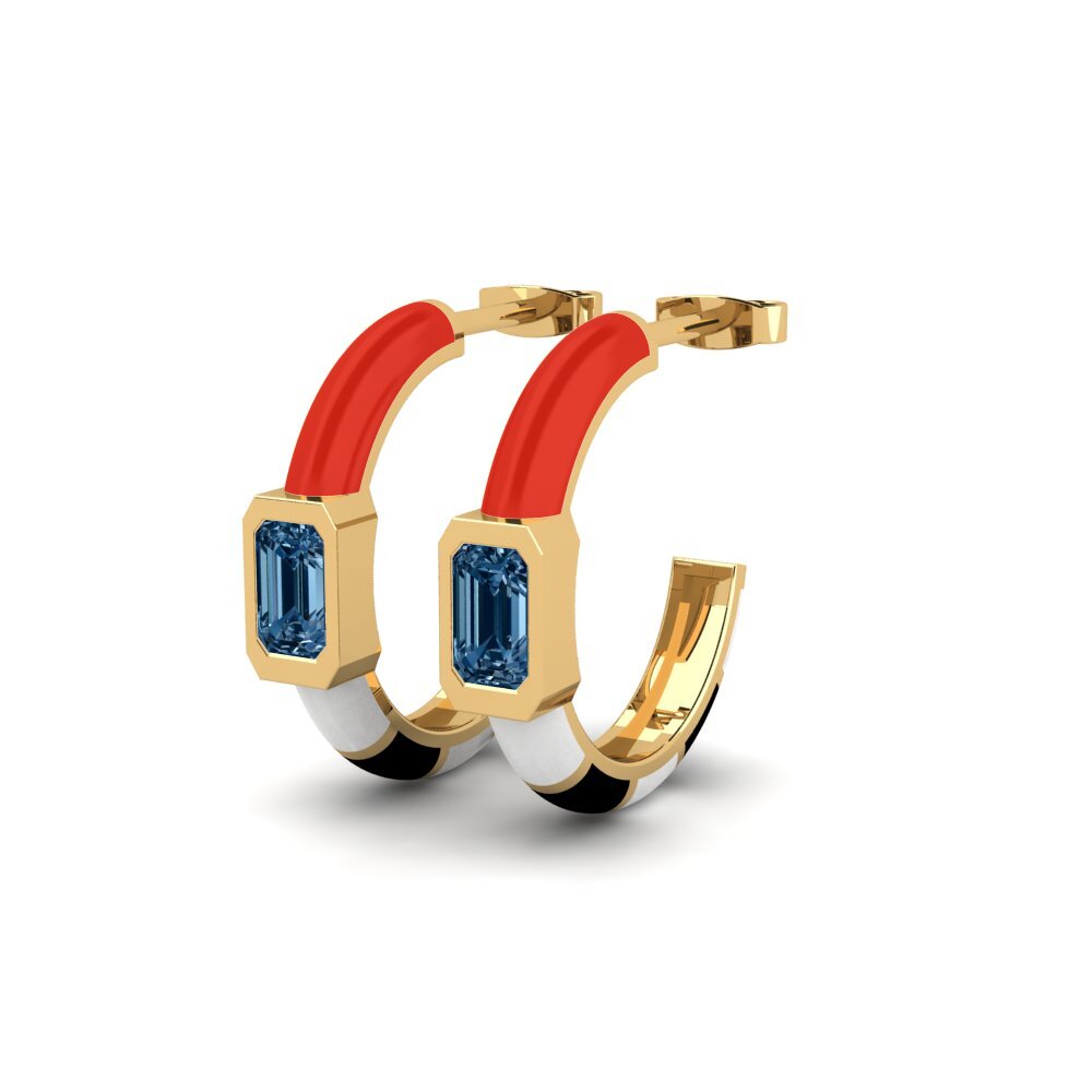 Diamante Azul Pendiente de mujer Portachiavi