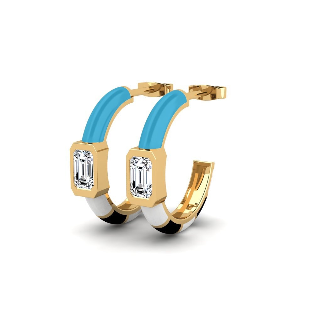 Zircone Boucle d'oreille femme Portachiavi