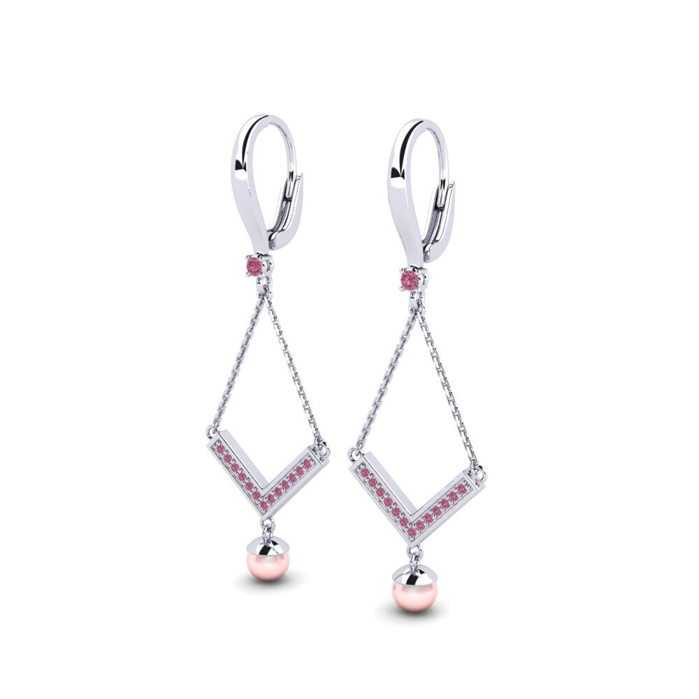 Granate Rhodolite Pendiente de mujer Portare