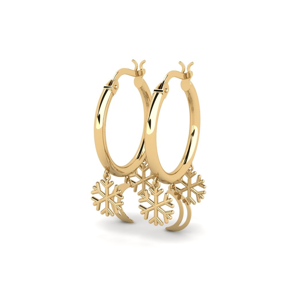 9k Oro Amarillo Pendientes Posso