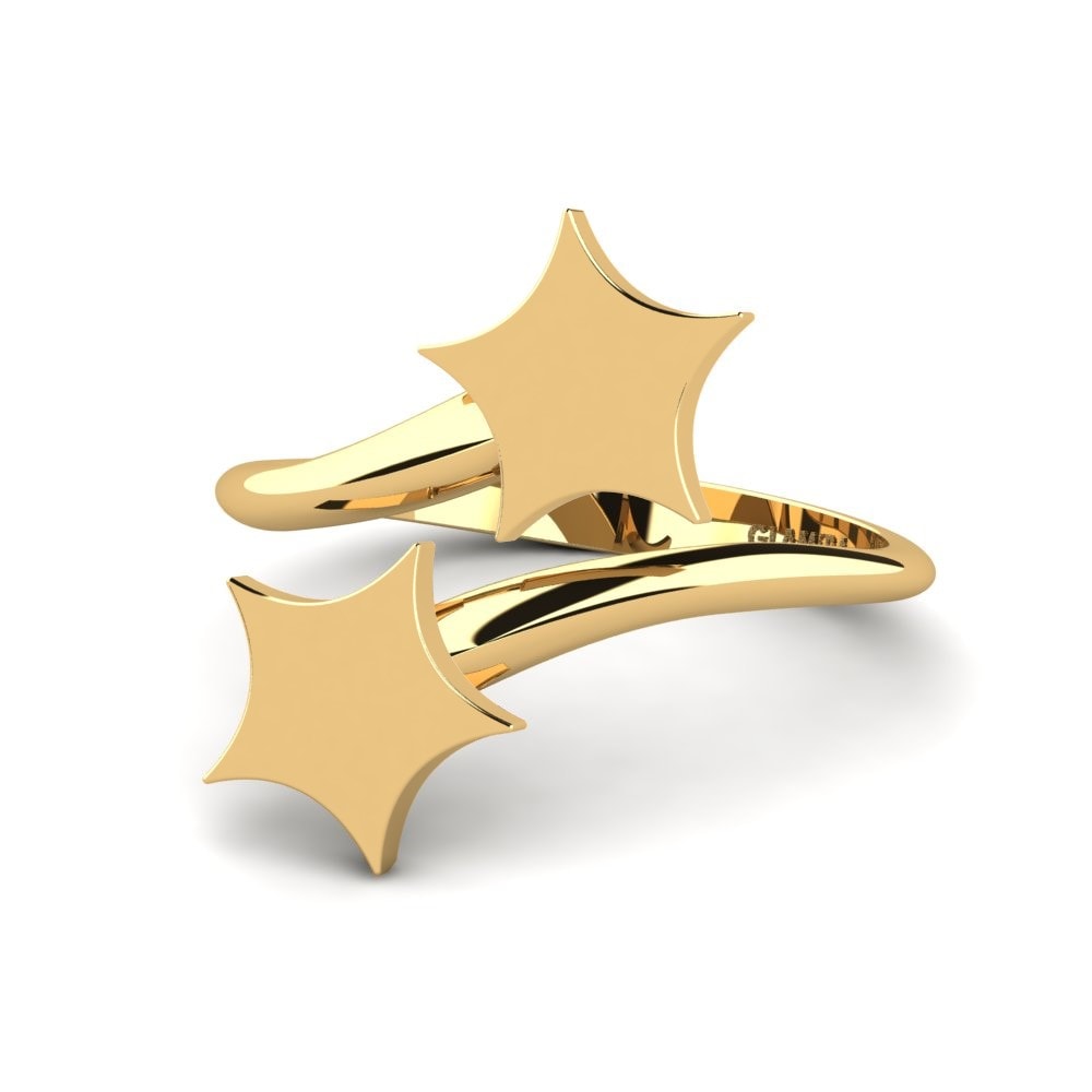 9k Oro Amarillo Anillo Potami