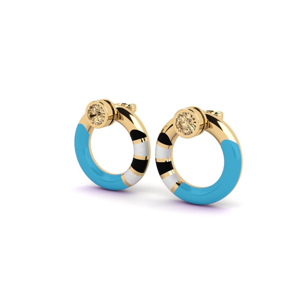 Brown Diamond Women's Earring Pounty