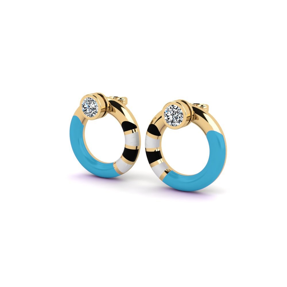 Zircone Boucle d'oreille femme Pounty