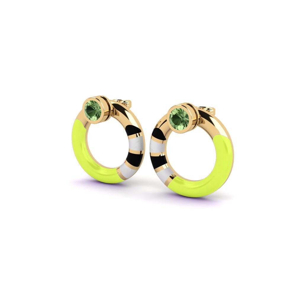 Zafiro Verde Pendiente de mujer Pounty