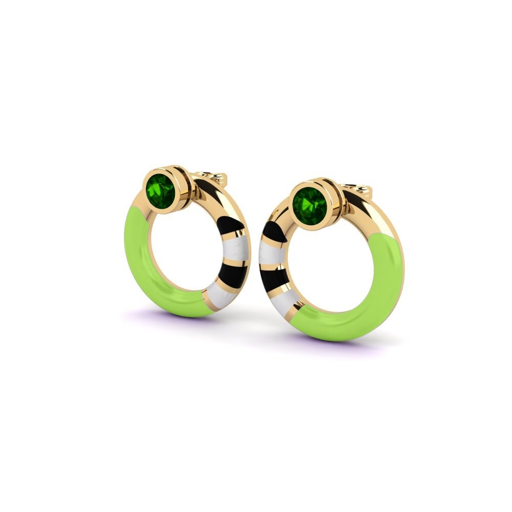 Turmalina verde Pendiente de mujer Pounty