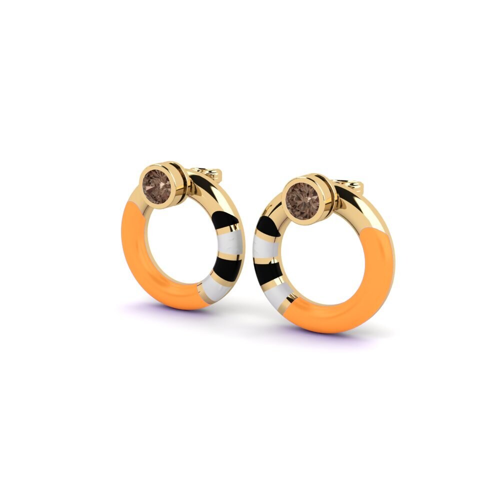 Smoky Quartz Women's Earring Pounty