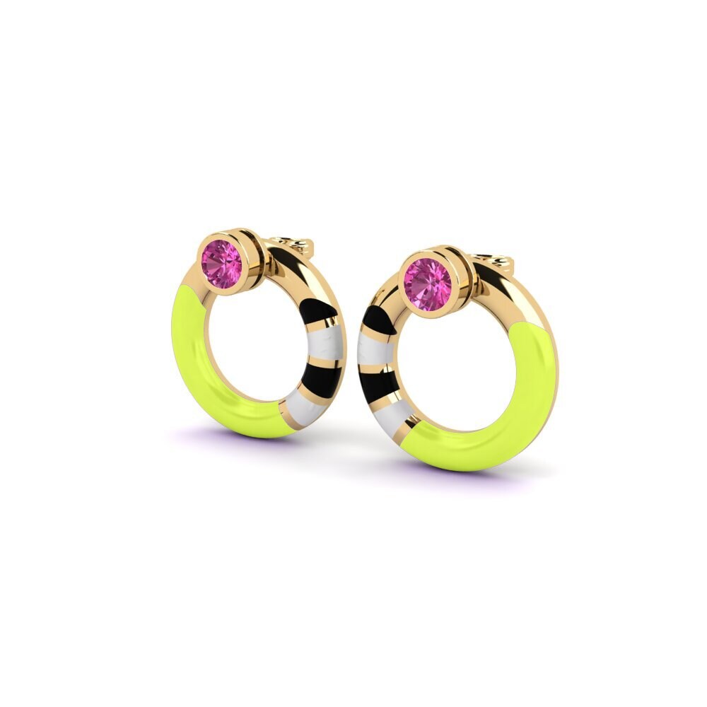 Pink Topaz Women's Earring Pounty