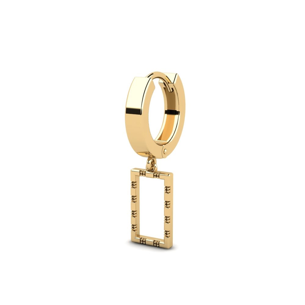14ct Yellow Gold Men's Earring Pouss