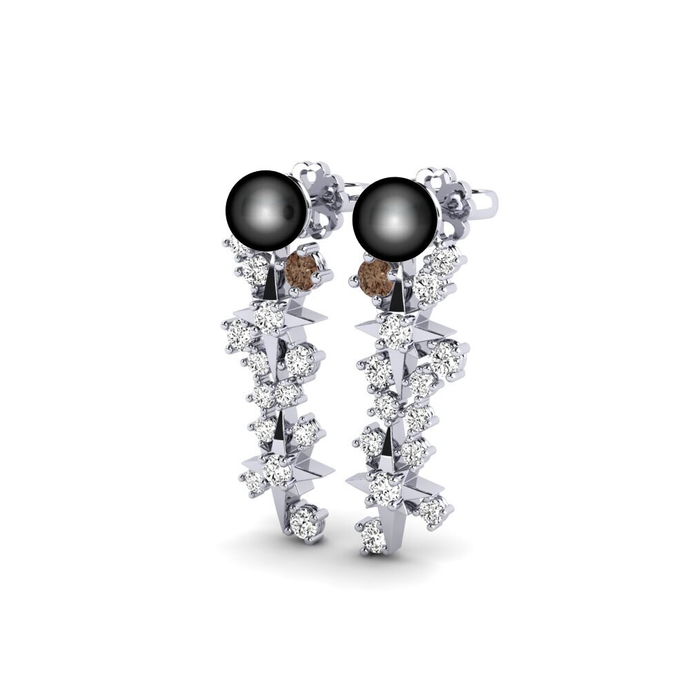 Quartz Fumé Boucle d'oreille femme Praecipua