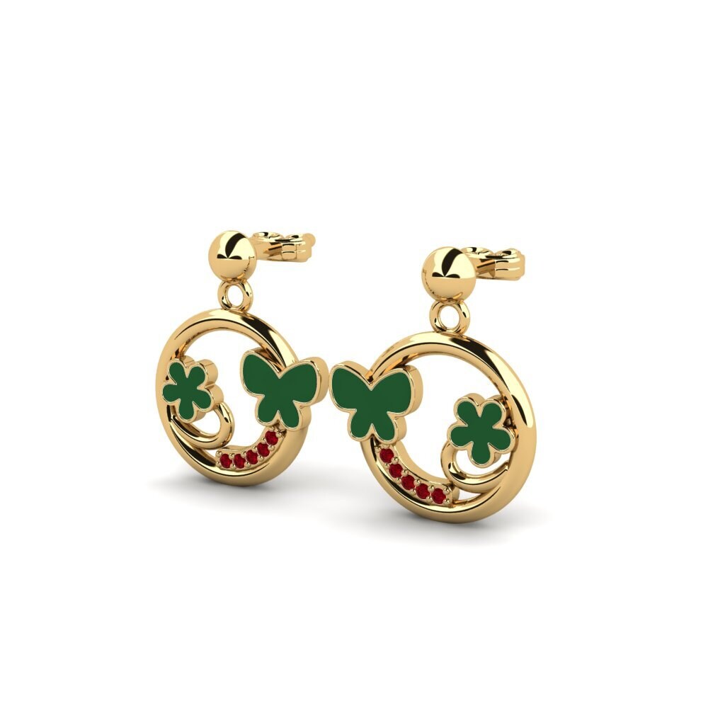 Red Zirconia Women's Earring Pramod