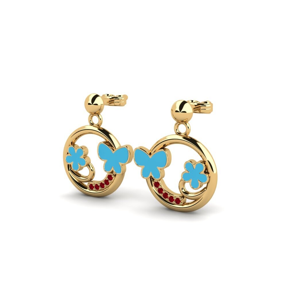 Red Zirconia Women's Earring Pramod