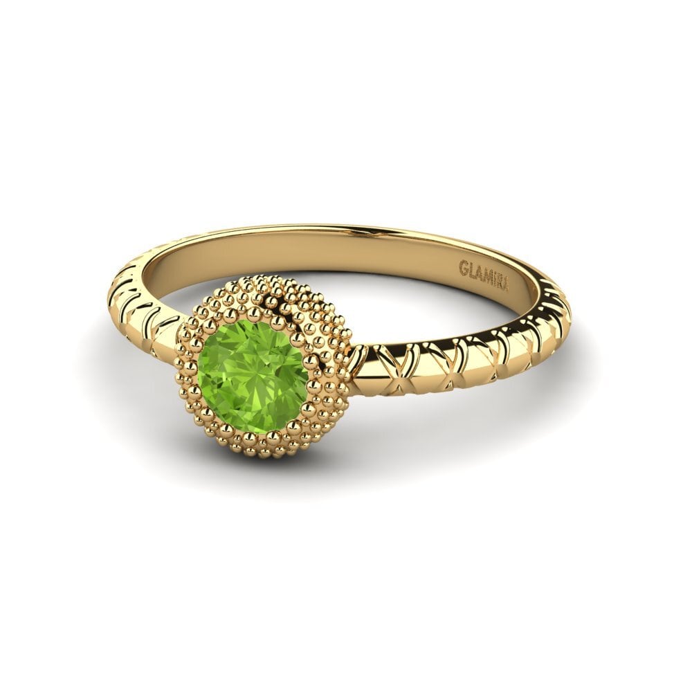 Peridot Engagement Ring Precies