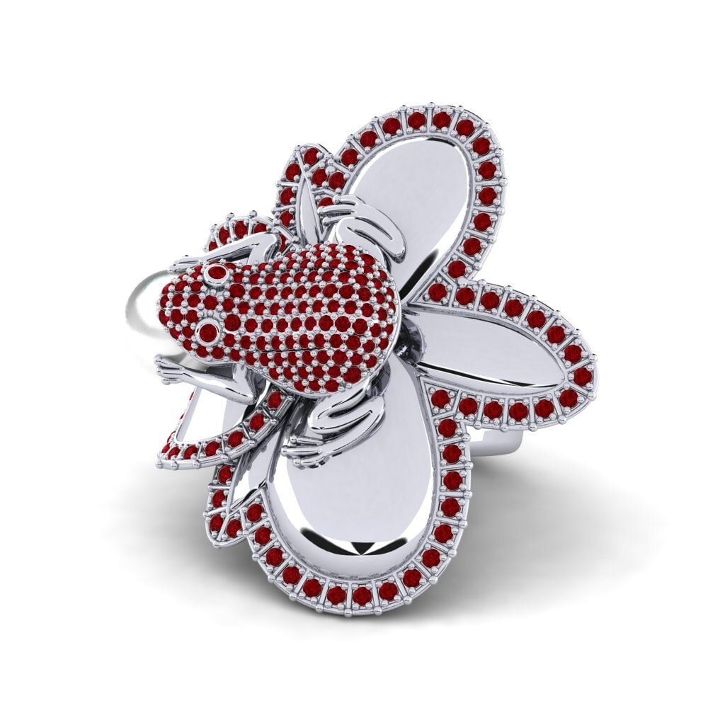 Circonita Roja Anillo Preece