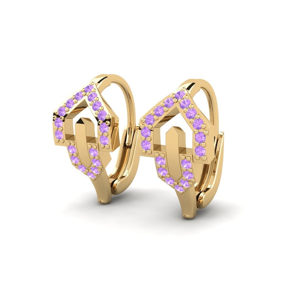 Amethyst Damen ohrring Prejudice