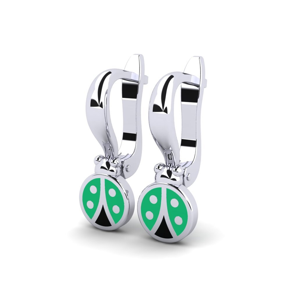 White Silver Kid's Earring Prekvapenie