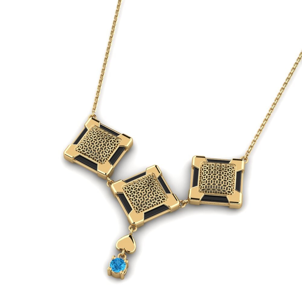 Topacio azul Collar de Mujer Prewitt