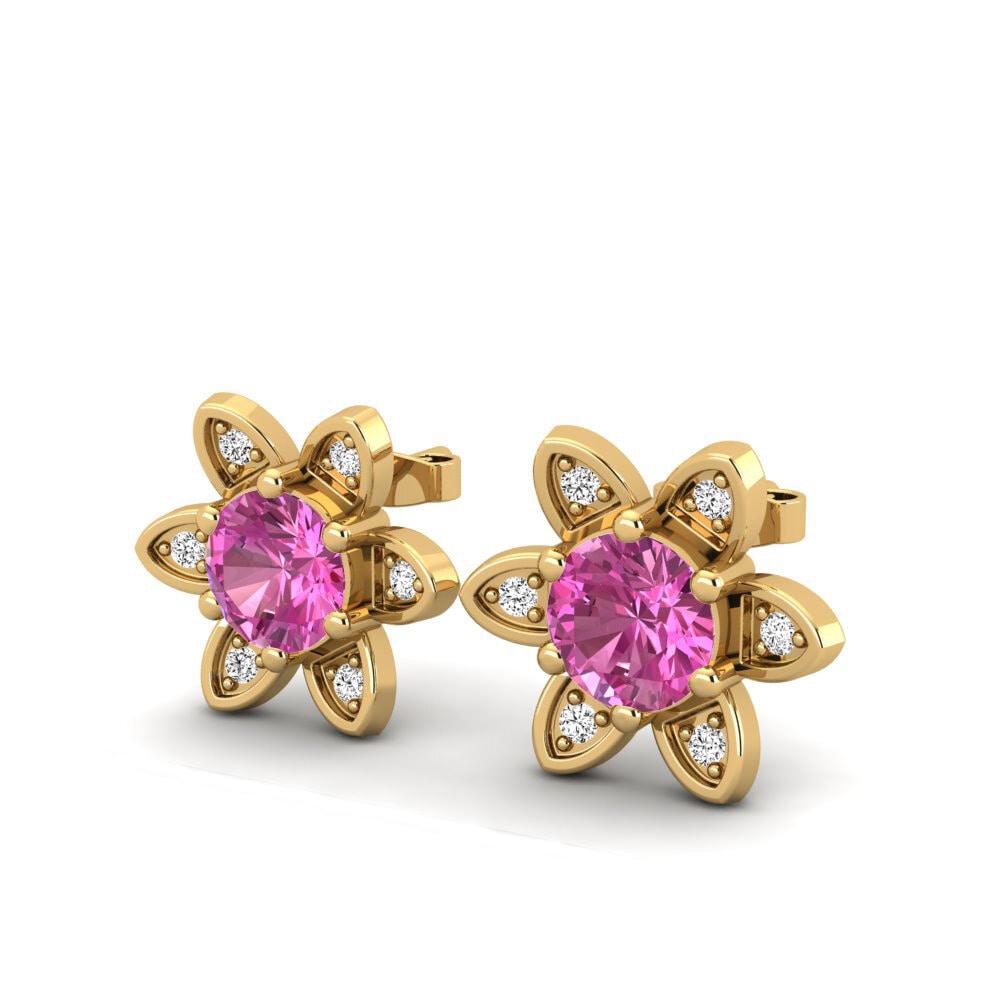 Pink Topaz Women's Earring Pridoni