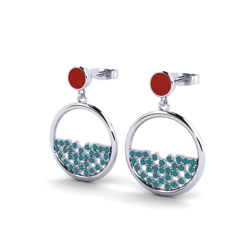Diamante Azul Pendiente de mujer Prioleau