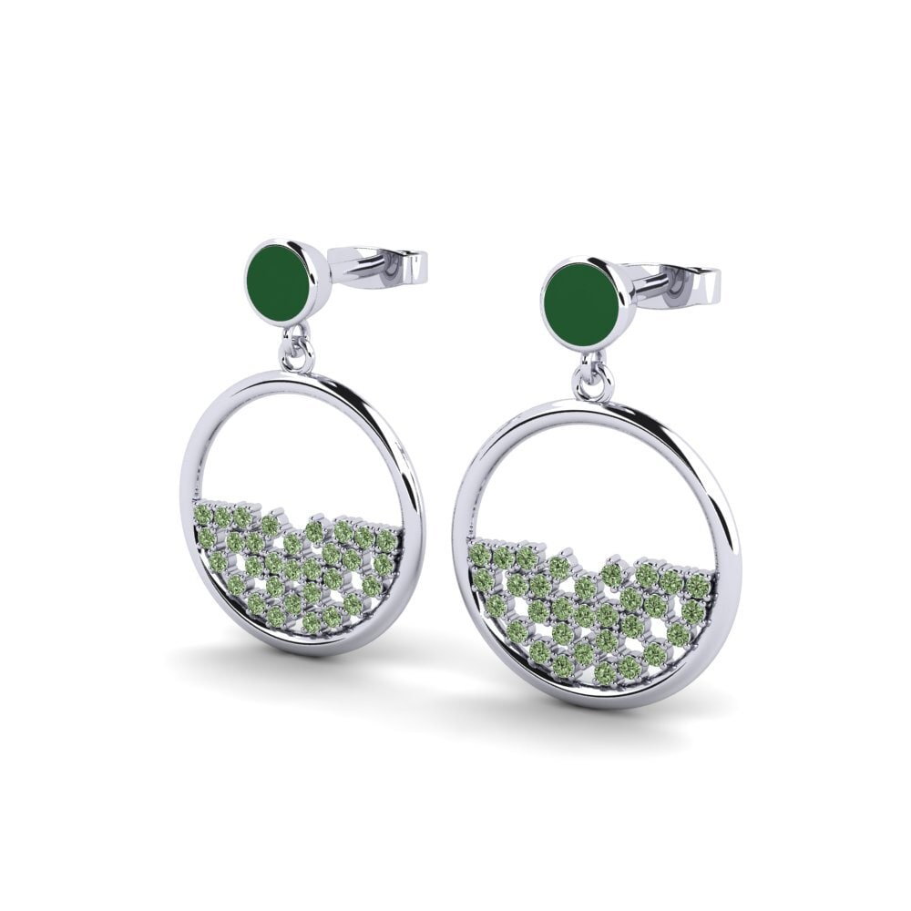 Diamante Verde Pendiente de mujer Prioleau