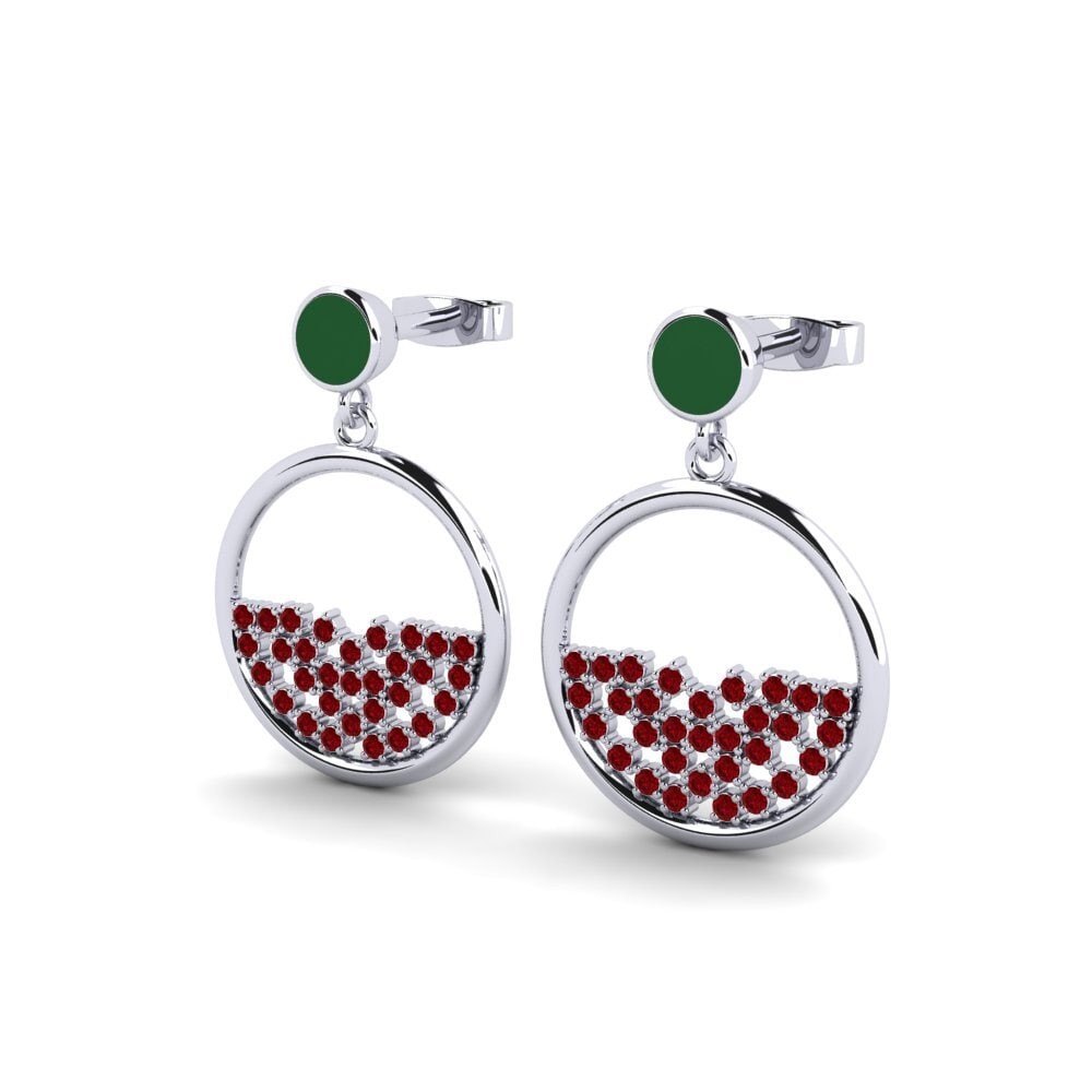 Red Zirconia Women's Earring Prioleau