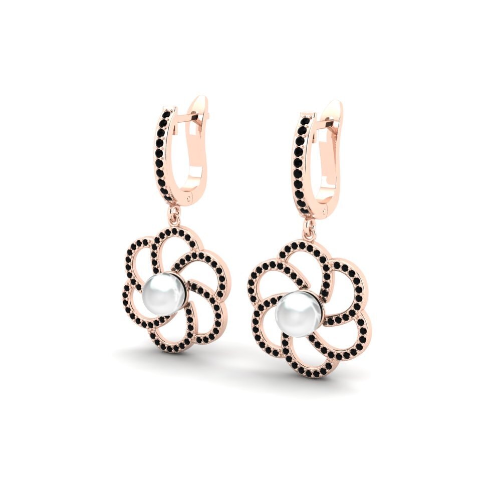 14ct Rose Gold Women's Earring Lienke Ø6 mm