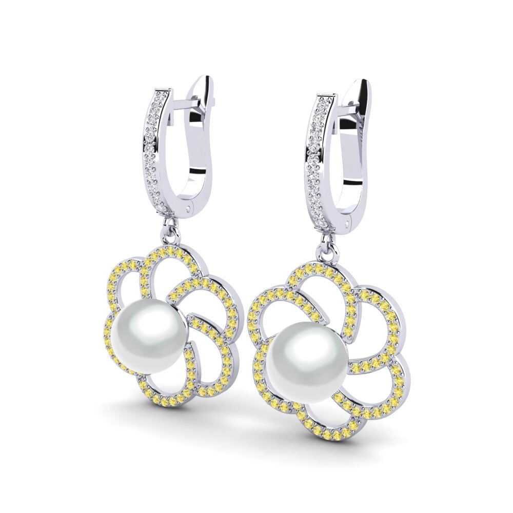 Yellow Sapphire Women's Earring Lienke Ø8 mm