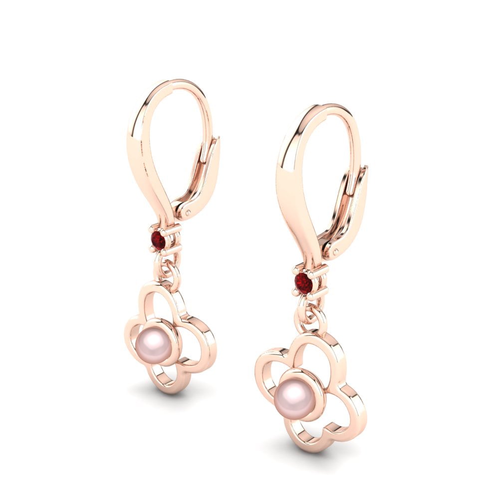 Ruby Women's Earring Lacorya Ø4 mm