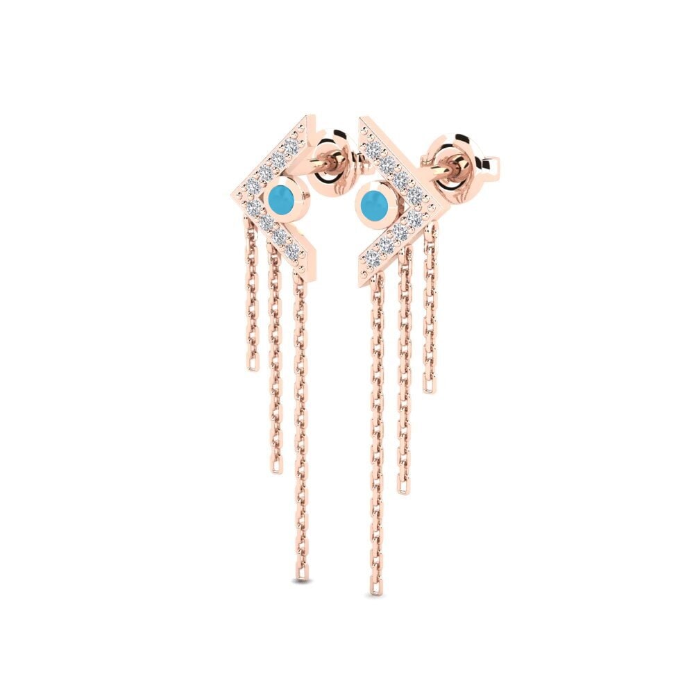 14k Rose Gold Women's Earring Proceeding