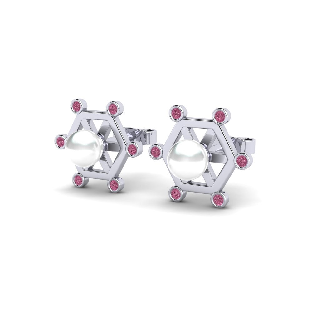 Rhodolite Garnet Women's Earring Prochain