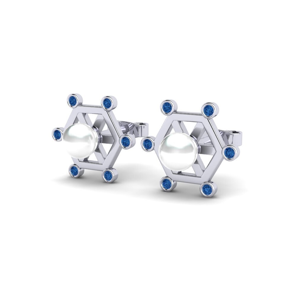 Dark Blue Zirconia Women's Earring Prochain
