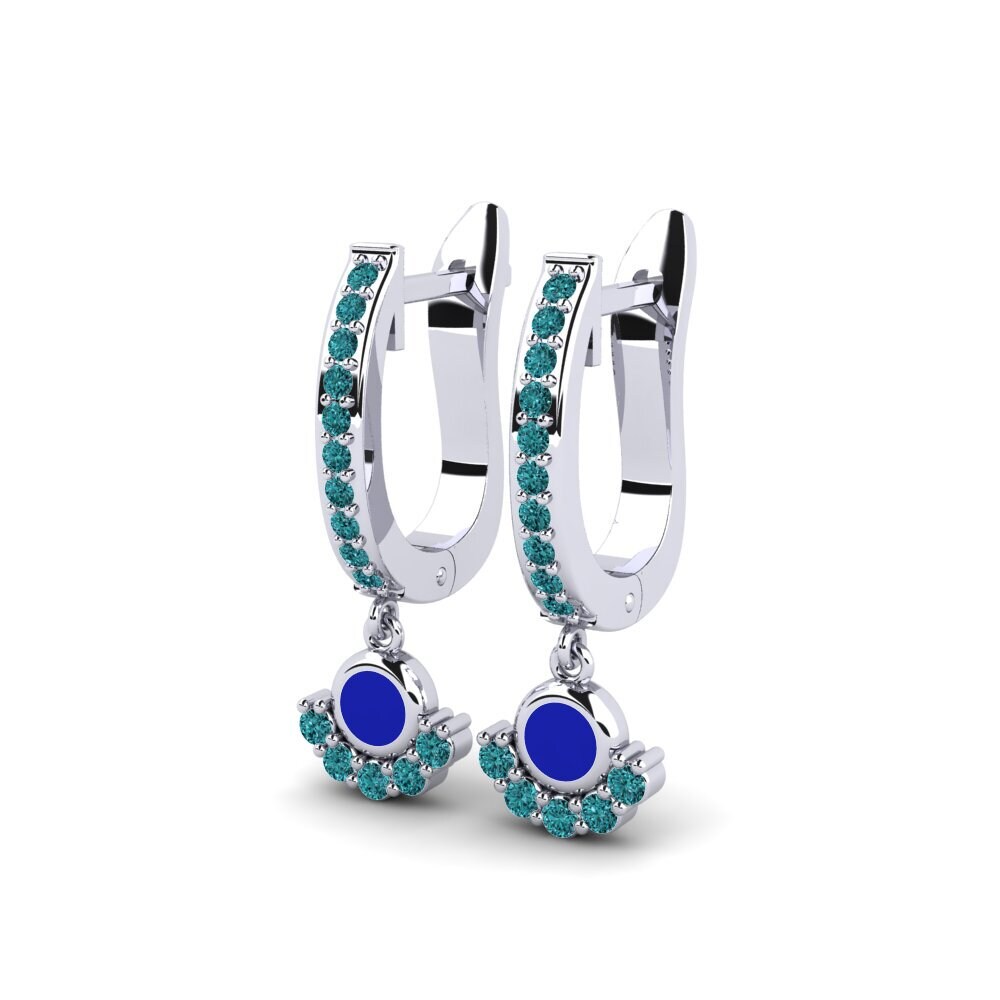Blauer Diamant Damen ohrring Prodi