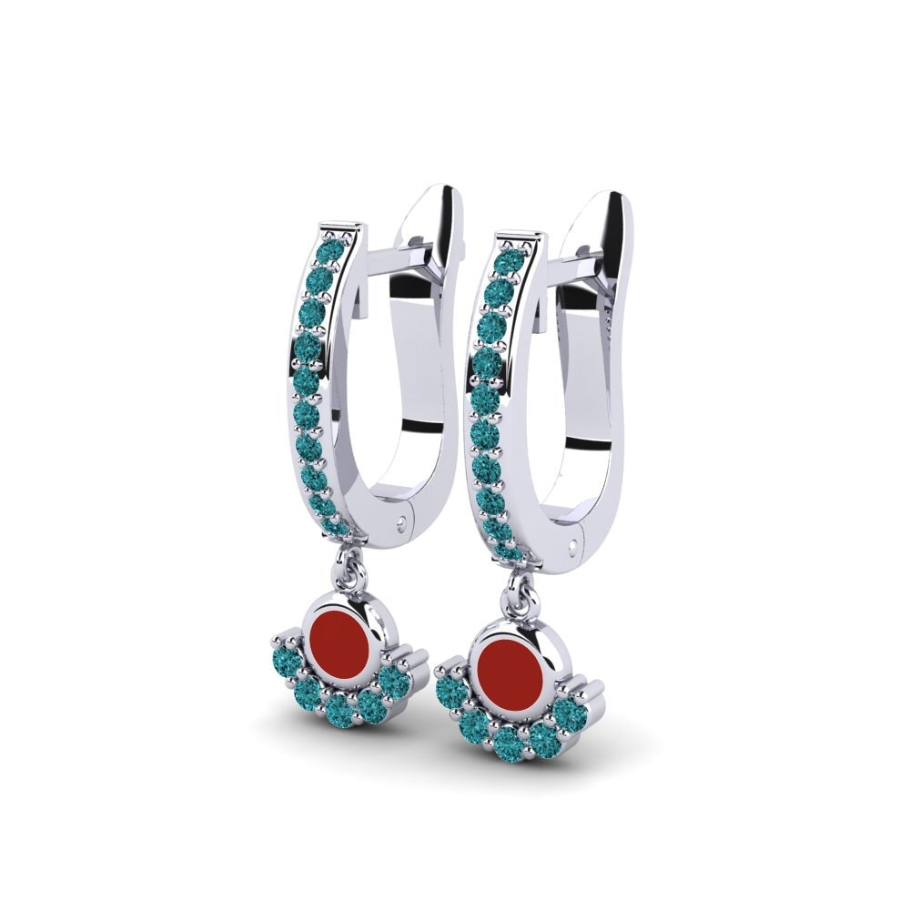 Blauer Diamant Damen ohrring Prodi