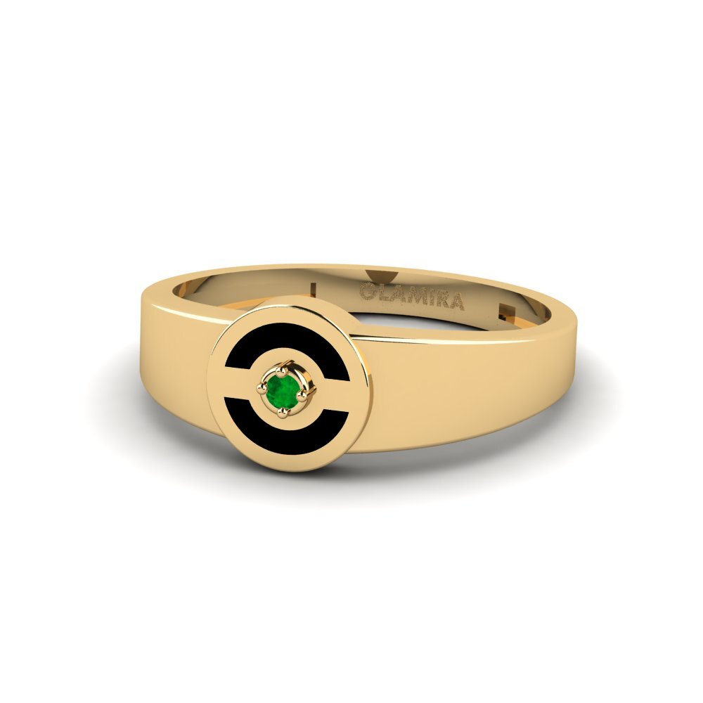 Emerald Pinky Ring Profonda